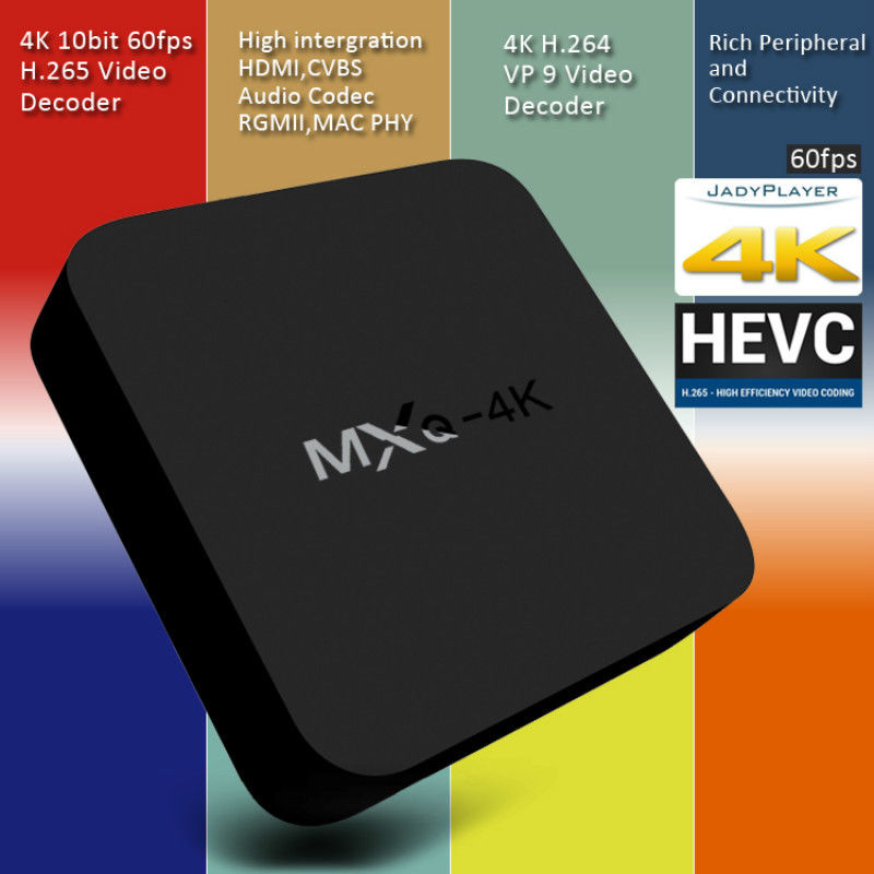3840*2160px Set Top Box Iptv Wifi Bluetooth USB 2.0 Smart Tv Box Android 10.0