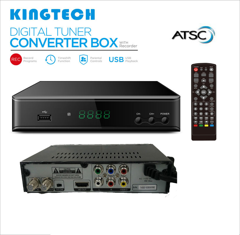 EN 300744 EAS PVR ATSC Set Top Box FCC Digital Stream Converter Box