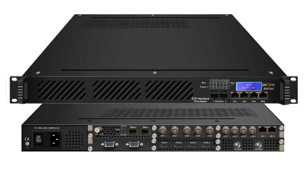 DHP300 DTV Modulator Headend Processor Input 4 CVBS